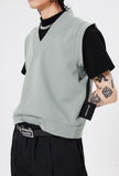 イーエスシースタジオ(ESC STUDIO)   Slit vest (gray mint)