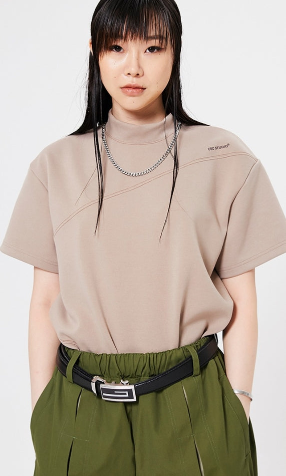 イーエスシースタジオ(ESC STUDIO)   ESC short sleeve pola (beige)