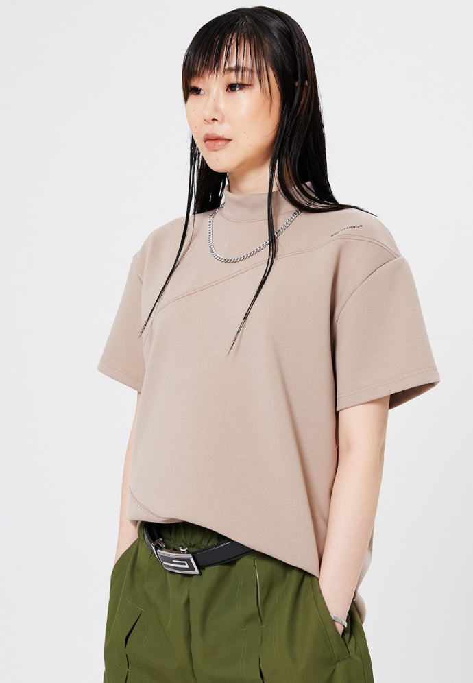 イーエスシースタジオ(ESC STUDIO)   ESC short sleeve pola (beige)