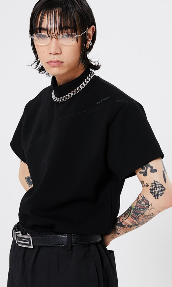 イーエスシースタジオ(ESC STUDIO)  ESC short sleeve pola (black)