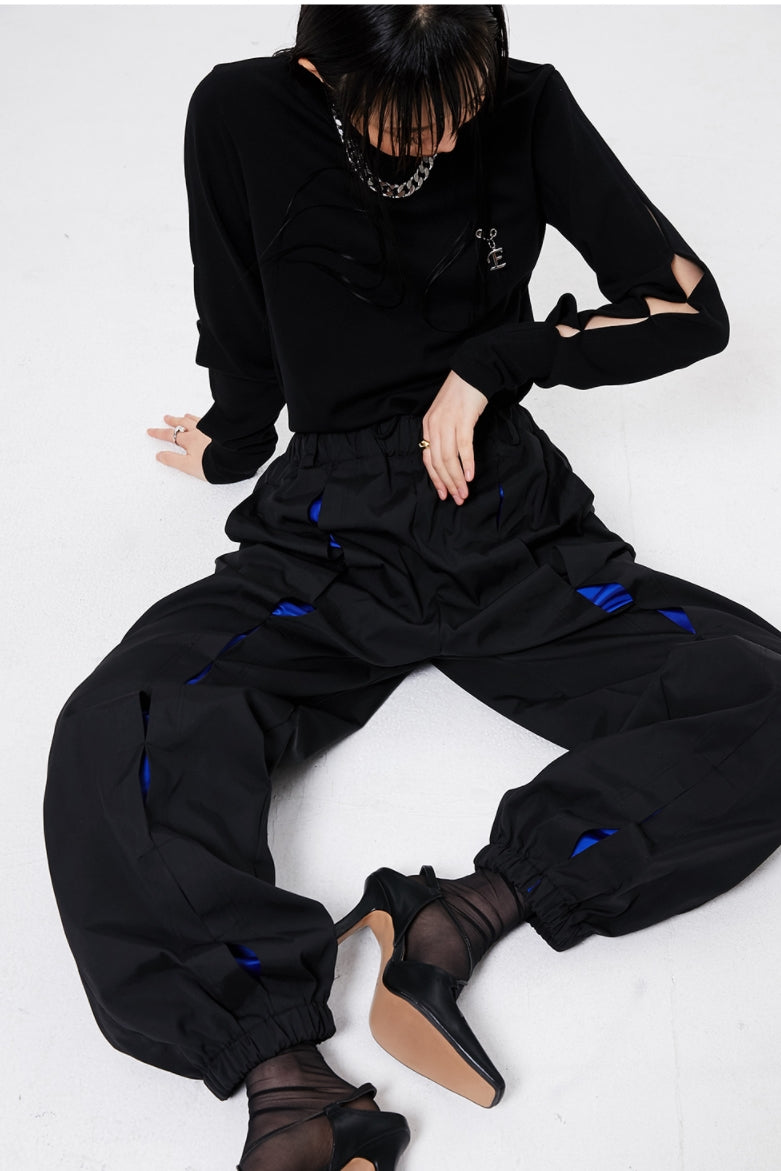 イーエスシースタジオ(ESC STUDIO)  Slit long sleeves (black)