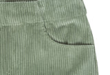 ロマンティッククラウン(ROMANTIC CROWN) WOMANS CORDUROY BUTTON PANTS_LIGHT GREEN