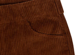 ロマンティッククラウン(ROMANTIC CROWN) WOMANS CORDUROY BUTTON PANTS_BROWN