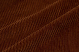 ロマンティッククラウン(ROMANTIC CROWN) WOMANS CORDUROY BUTTON PANTS_BROWN