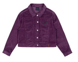 ロマンティッククラウン(ROMANTIC CROWN) WOMANS CORDUROY BUTTON JACKET_PURPLE