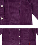 ロマンティッククラウン(ROMANTIC CROWN) WOMANS CORDUROY BUTTON JACKET_PURPLE