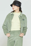 ロマンティッククラウン(ROMANTIC CROWN) WOMANS CORDUROY BUTTON JACKET_LIGHT GREEN