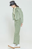 ロマンティッククラウン(ROMANTIC CROWN) WOMANS CORDUROY BUTTON JACKET_LIGHT GREEN