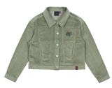 ロマンティッククラウン(ROMANTIC CROWN) WOMANS CORDUROY BUTTON JACKET_LIGHT GREEN