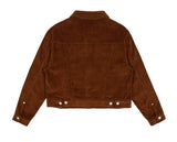 ロマンティッククラウン(ROMANTIC CROWN) WOMANS CORDUROY BUTTON JACKET_BROWN