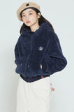 ロマンティッククラウン(ROMANTIC CROWN) WOMANS FLEECE HOODIE ZIP UP_NAVY