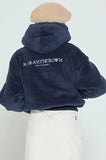 ロマンティッククラウン(ROMANTIC CROWN) WOMANS FLEECE HOODIE ZIP UP_NAVY