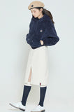 ロマンティッククラウン(ROMANTIC CROWN) WOMANS FLEECE HOODIE ZIP UP_NAVY