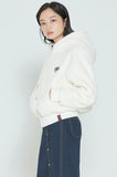 ロマンティッククラウン(ROMANTIC CROWN) WOMANS FLEECE HOODIE ZIP UP_OATMEAL