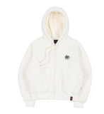 ロマンティッククラウン(ROMANTIC CROWN) WOMANS FLEECE HOODIE ZIP UP_OATMEAL