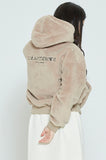 ロマンティッククラウン(ROMANTIC CROWN) WOMANS FLEECE HOODIE ZIP UP_BEIGE