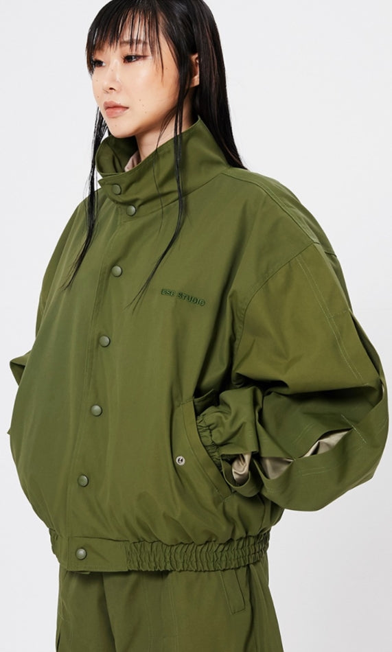 イーエスシースタジオ(ESC STUDIO)    Slit blouson (khaki)