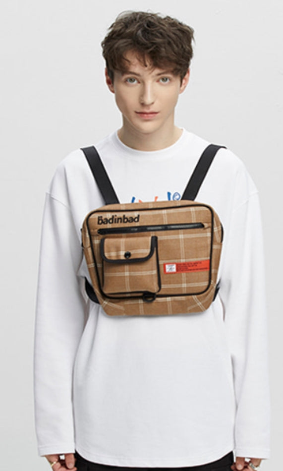 ベドインベド(BADINBAD) CHEST FRONT BAG_BROWN