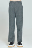ロマンティッククラウン(ROMANTIC CROWN) PLAID CHECK PANTS_CHARCOAL