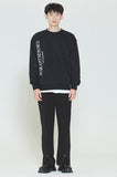 ロマンティッククラウン(ROMANTIC CROWN) MODERN LAUREL LOGO SWEATSHIRT_BLACK