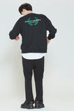 ロマンティッククラウン(ROMANTIC CROWN) MODERN LAUREL LOGO SWEATSHIRT_BLACK