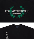 ロマンティッククラウン(ROMANTIC CROWN) MODERN LAUREL LOGO SWEATSHIRT_BLACK