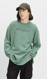 ベドインベド(BADINBAD)  SERIF FONT LONG SLEEVE_SAGE GREEN