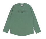 ベドインベド(BADINBAD)  SERIF FONT LONG SLEEVE_SAGE GREEN