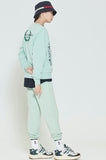 ロマンティッククラウン(ROMANTIC CROWN) MODERN LAUREL LOGO SWEATSHIRT_LIGHT GREEN