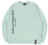 ロマンティッククラウン(ROMANTIC CROWN) MODERN LAUREL LOGO SWEATSHIRT_LIGHT GREEN