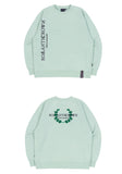 ロマンティッククラウン(ROMANTIC CROWN) MODERN LAUREL LOGO SWEATSHIRT_LIGHT GREEN