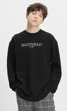 ベドインベド(BADINBAD) SERIF FONT LONG SLEEVE_BLACK