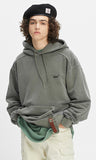 ベドインベド(BADINBAD) CUT OFF SEWING HOODIE_KHAKI