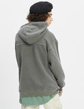 ベドインベド(BADINBAD) CUT OFF SEWING HOODIE_KHAKI