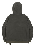 ベドインベド(BADINBAD) CUT OFF SEWING HOODIE_KHAKI