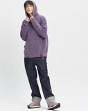 ベドインベド(BADINBAD) CUT OFF SEWING HOODIE_DEEP PURPLE