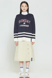 ロマンティッククラウン(ROMANTIC CROWN) SUNDAY SYNDROME STUDENT KNITWEAR_NAVY