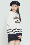 ロマンティッククラウン(ROMANTIC CROWN) SUNDAY SYNDROME STUDENT KNITWEAR_OATMEAL