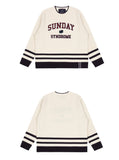 ロマンティッククラウン(ROMANTIC CROWN) SUNDAY SYNDROME STUDENT KNITWEAR_OATMEAL