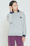 ロマンティッククラウン(ROMANTIC CROWN) BACK POCKET COLLAR SWEATSHIRT_GREY
