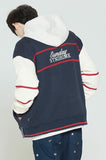 ロマンティッククラウン(ROMANTIC CROWN) SUNDAY SYNDROME BASEBALL COTTON CARDIGAN_NAVY