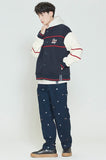 ロマンティッククラウン(ROMANTIC CROWN) SUNDAY SYNDROME BASEBALL COTTON CARDIGAN_NAVY