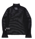 TARGETTO(ターゲット)  FRILL LACE TURTLENECK_BLACK