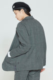 ロマンティッククラウン(ROMANTIC CROWN) PLAID CHECK JACKET_CHARCOAL