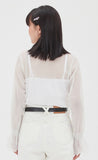 TARGETTO(ターゲット) FRILL LACE TURTLENECK_WHITE
