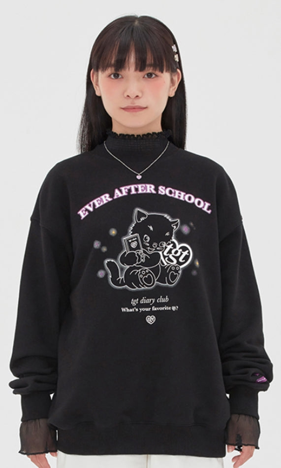 TARGETTO(ターゲット) DIARY CLUB SWEAT SHIRT_BLACK