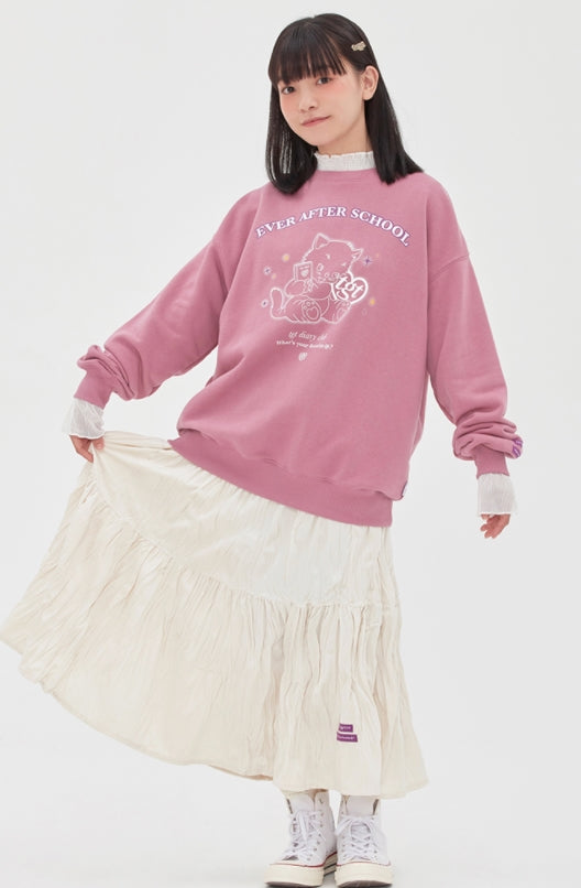 TARGETTO(ターゲット) DIARY CLUB SWEAT SHIRT_DARK PINK