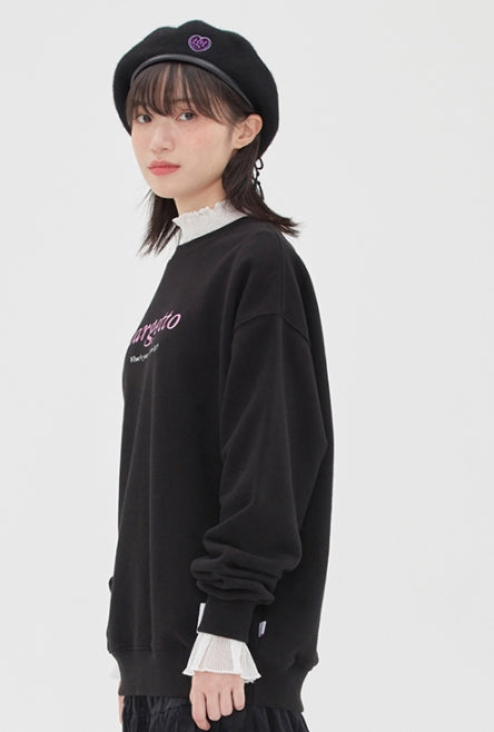 TARGETTO(ターゲット) NEO LOGO SWEAT SHIRT_BLACK