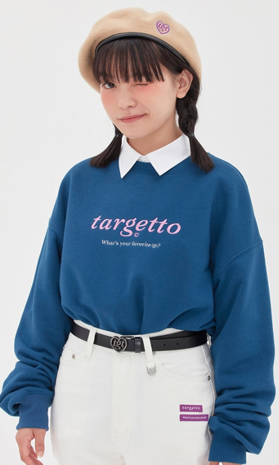 TARGETTO(ターゲット) NEO LOGO SWEAT SHIRT_DARK INDIGO