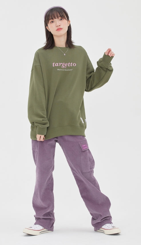 TARGETTO(ターゲット)  NEO LOGO SWEAT SHIRT_KHAKI